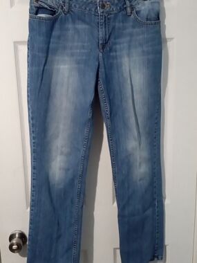 J. Jill Faded Blue Straight-Leg Jeans